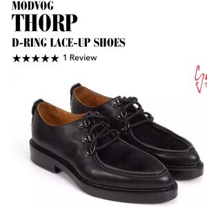 John Fluevog Thorp d ring lace up shoes 6